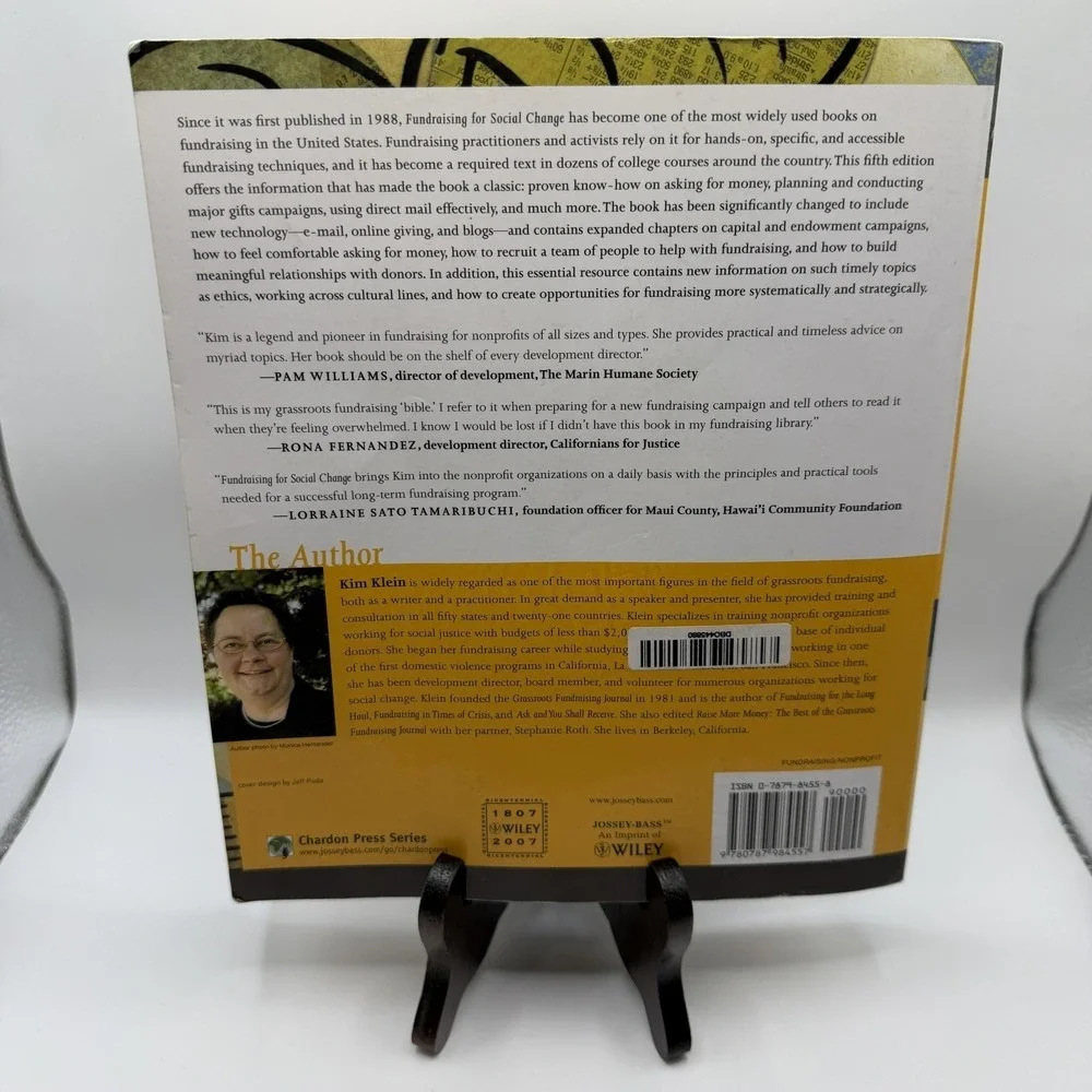 Fundraising For Social Change Kim Klein Jossey-Bass Yellow Trade‎ PB Nonprofit